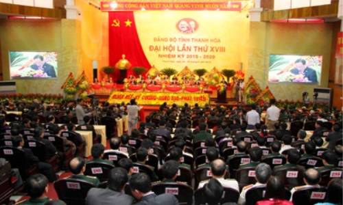 Khai mạc Đại hội đại biểu Đảng bộ tỉnh Thanh Hóa lần thứ XVIII, nhiệm kỳ 2015-2020